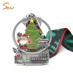 Custom 3D Design High Quality Zinc Alloy Christmas Medal