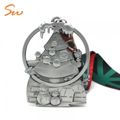 Custom 3D Design High Quality Zinc Alloy Christmas Medal