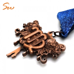 Custom 3D Design High Quality Zinc Alloy Virgo Medal