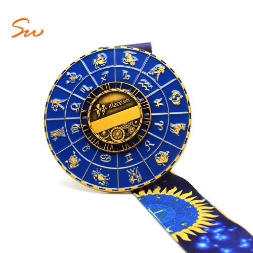 Custom Metal Logo Souvenir 12 Constellations Award Medal