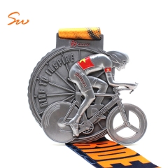 China manufacturer 3D marathon custom medal with ribbon