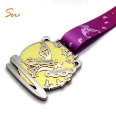 Custom High Quality Metal Finisher Sports Medal Maker With Ribbon