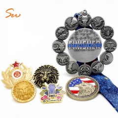 Custom Zodiac Marathon Running Award Sports Metal Medal