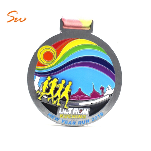 Customized Honor Sliding Medal With Ribbon