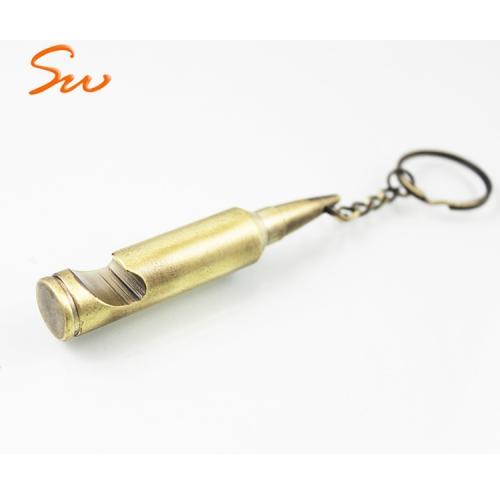 Promotional Bullet Shape Keychain With Bottle Opener Function