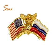 Custom Country Flag Lapel Pin Badges