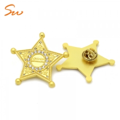 Custom Zinc Alloy Metal Car Emblem Badge 3D Emblem Badge Gold Plated