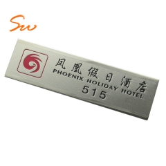 Customized Design Silver Metal Name Badge