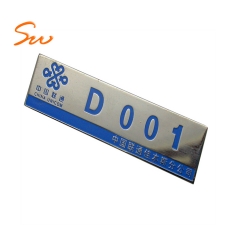 Customized Design Silver Metal Name Badge