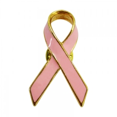 Hot Sale Breast Metal Ribbon Pin