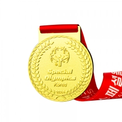 Surewin Manufacture Special Olympic Korea Medal Sports Marathon Finisher Medal with Ribbon