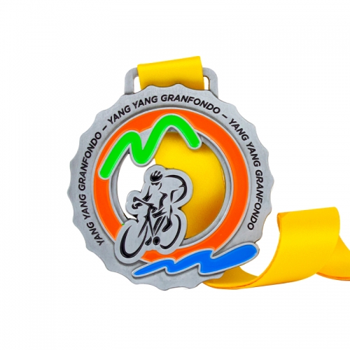 Custom Design Korean Marathon Finisher Medal Bicycle Race Medal