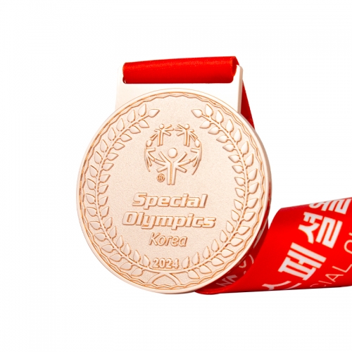 Surewin Manufacture Special Olympic Korea Medal Sports Marathon Finisher Medal with Ribbon